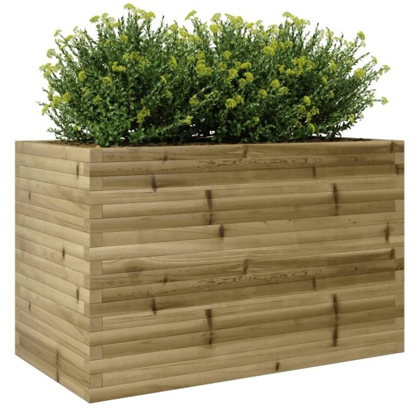 Fioriera Da Giardino 110x60x68,5 Cm In Legno Di Pino Impregnato - Image 4