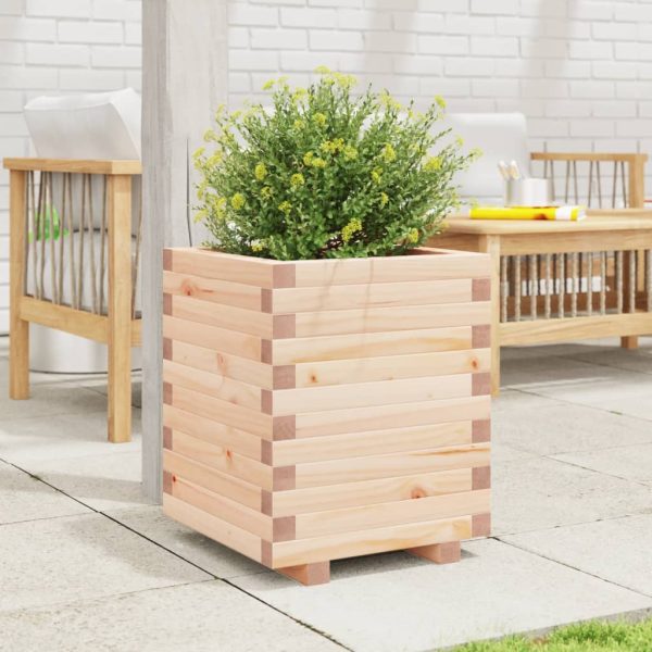 Fioriera Da Giardino 40x40x49,5 Cm In Legno Massello Di Pino - Image 3