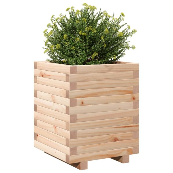 Fioriera Da Giardino 40x40x49,5 Cm In Legno Massello Di Pino - Image 4