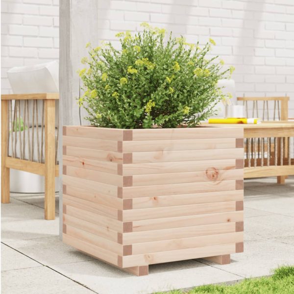 Fioriera Da Giardino 50x50x49,5 Cm In Legno Massello Di Pino - Image 3
