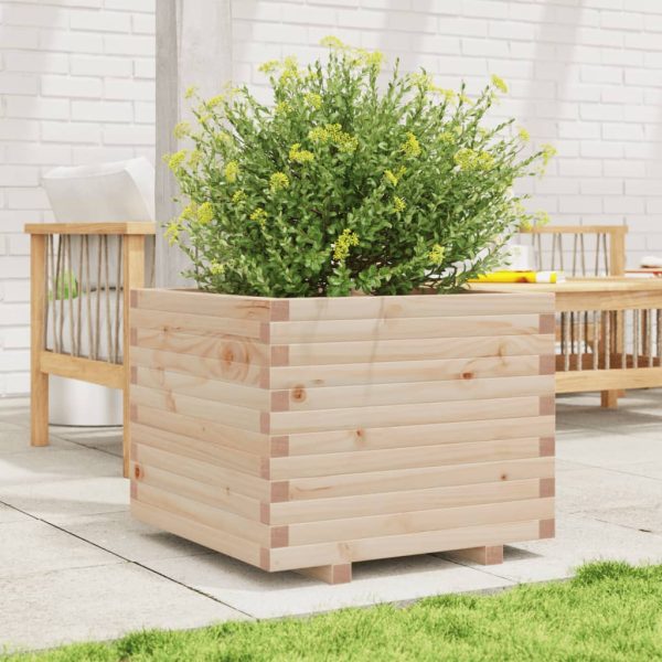 Fioriera Da Giardino 60x60x49,5 Cm In Legno Massello Di Pino - Image 3