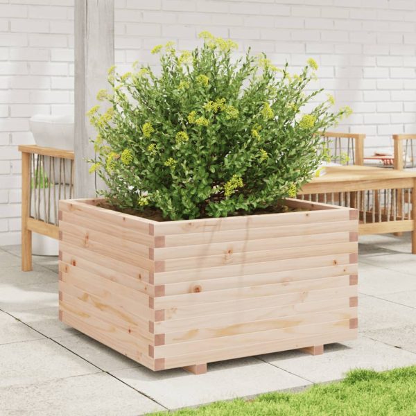 Fioriera Da Giardino 80x80x49,5 Cm In Legno Massello Di Pino - Image 3