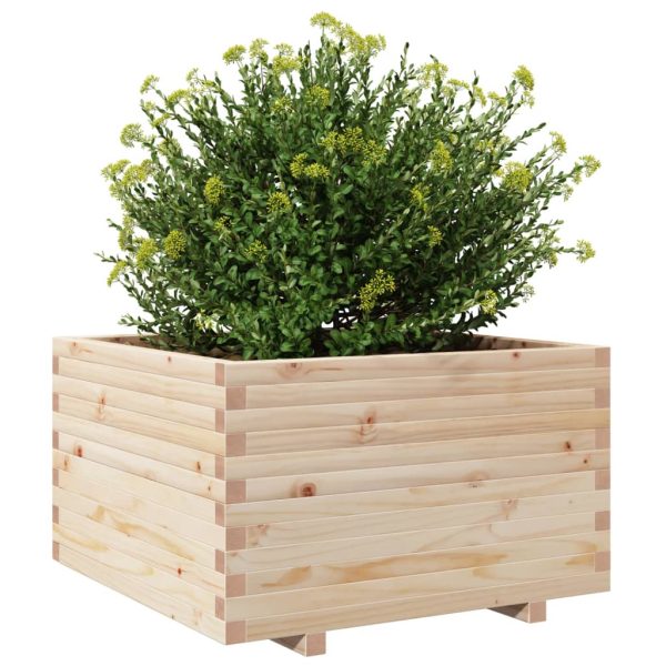 Fioriera Da Giardino 80x80x49,5 Cm In Legno Massello Di Pino - Image 4