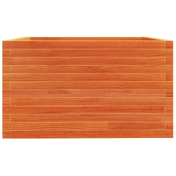 Fioriera Giardino Marrone Cera 80x80x49,5cm Legno Massello Pino - Image 6