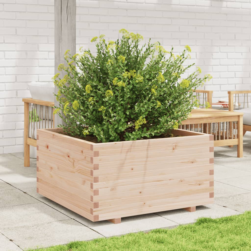 Fioriera Da Giardino 90x90x49,5 Cm In Legno Massello Di Pino - Image 3