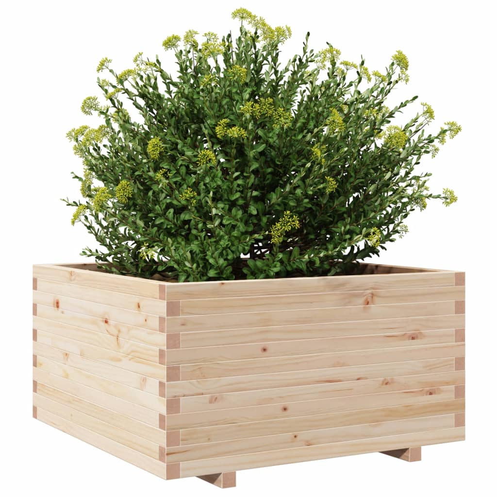 Fioriera Da Giardino 90x90x49,5 Cm In Legno Massello Di Pino - Image 4