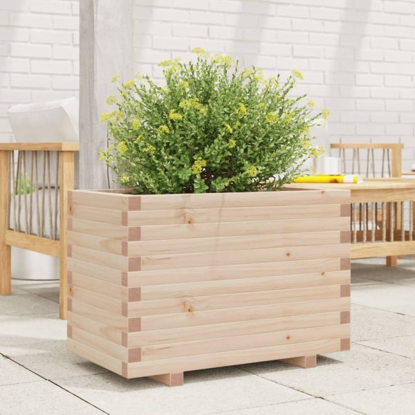 Fioriera Da Giardino 70x40x49,5 Cm In Legno Massello Di Pino - Image 3