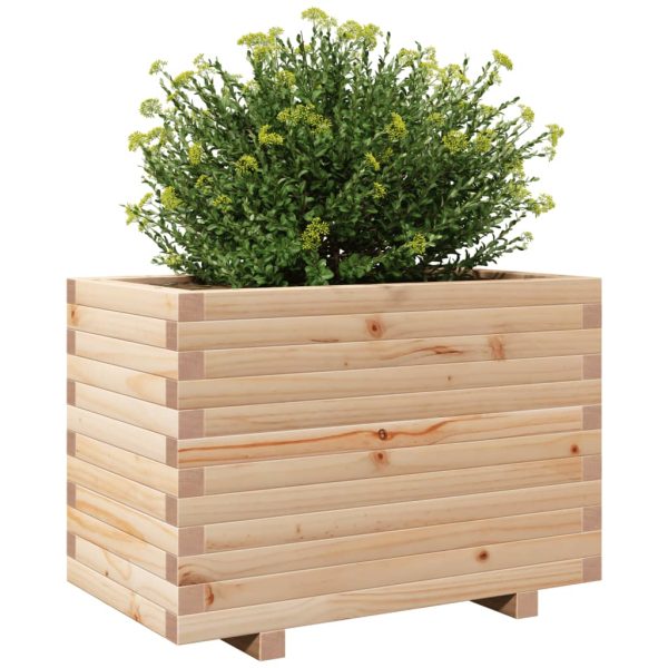 Fioriera Da Giardino 70x40x49,5 Cm In Legno Massello Di Pino - Image 4
