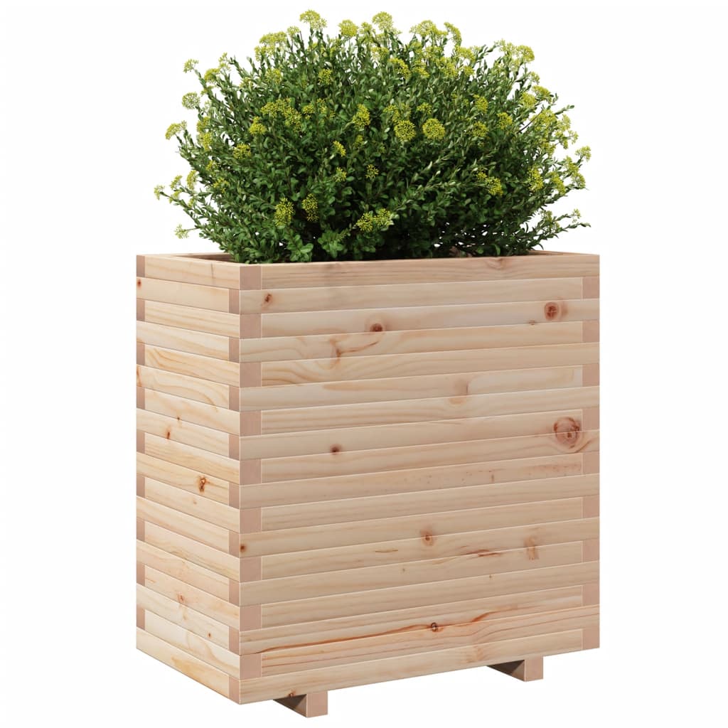 Fioriera Da Giardino 70x40x72,5 Cm In Legno Massello Di Pino - Image 4