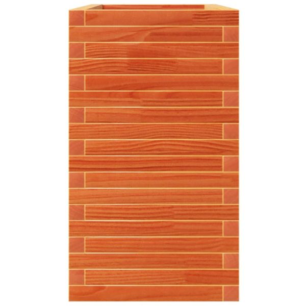 Fioriera Giardino Marrone Cera 110x40x72,5 Legno Massello Pino - Image 6