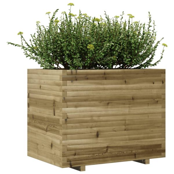 Fioriera Da Giardino 90x60x72,5 Cm In Legno Di Pino Impregnato - Image 4
