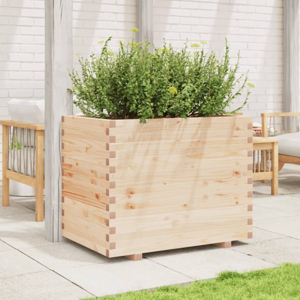 Fioriera Da Giardino 90x60x72 Cm In Legno Massello Di Pino - Image 3