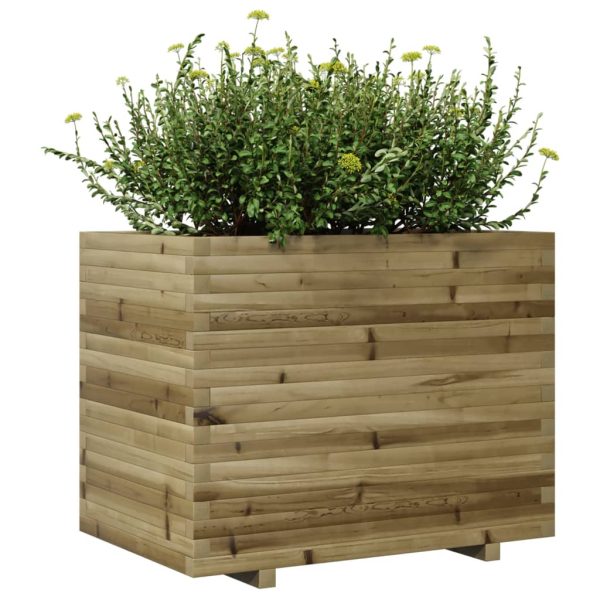 Fioriera Da Giardino 90x60x72 Cm In Legno Di Pino Impregnato - Image 4