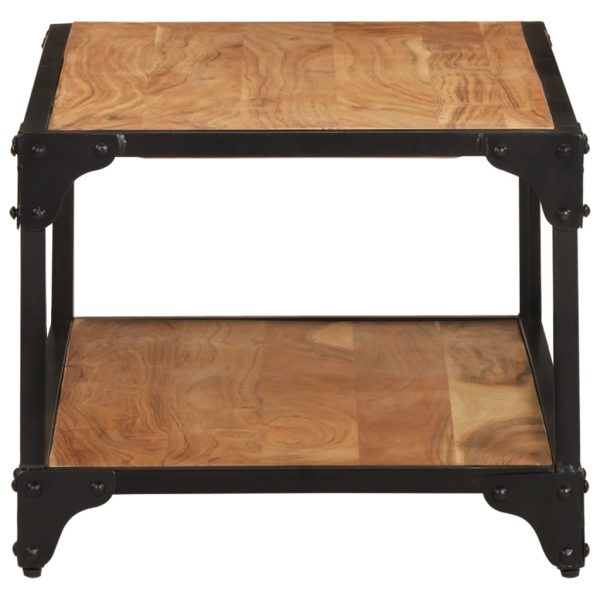 Tavolino Da Salotto 90x45x35 Cm In Legno Massello Di Acacia - Image 3