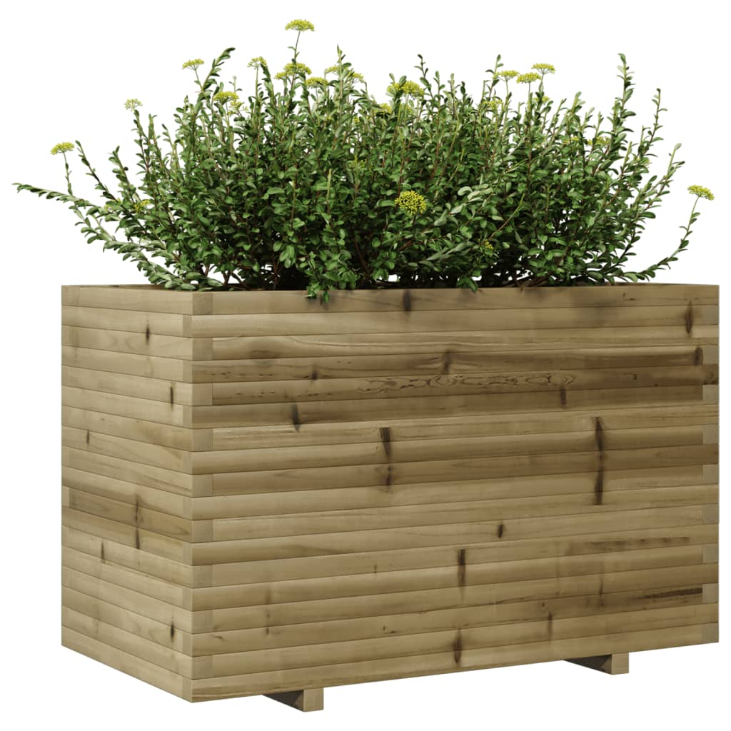 Fioriera Da Giardino 110x60x72 Cm In Legno Di Pino Impregnato - Image 4