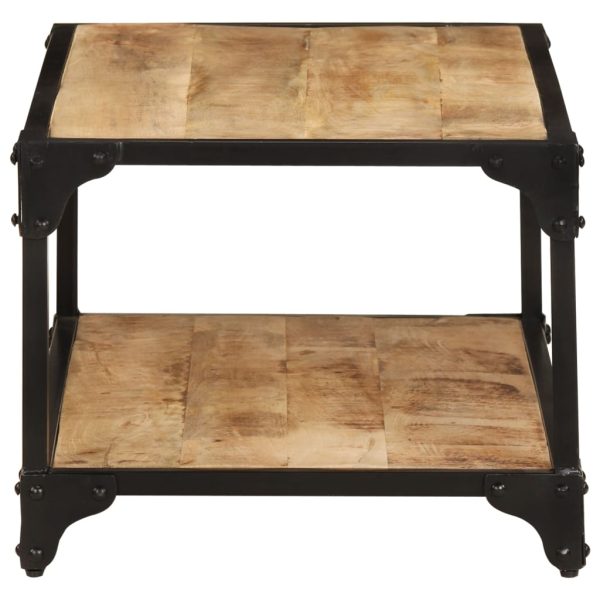 Tavolino Da Salotto 90x45x35 Cm Legno Massello Di Mango Grezzo - Image 3