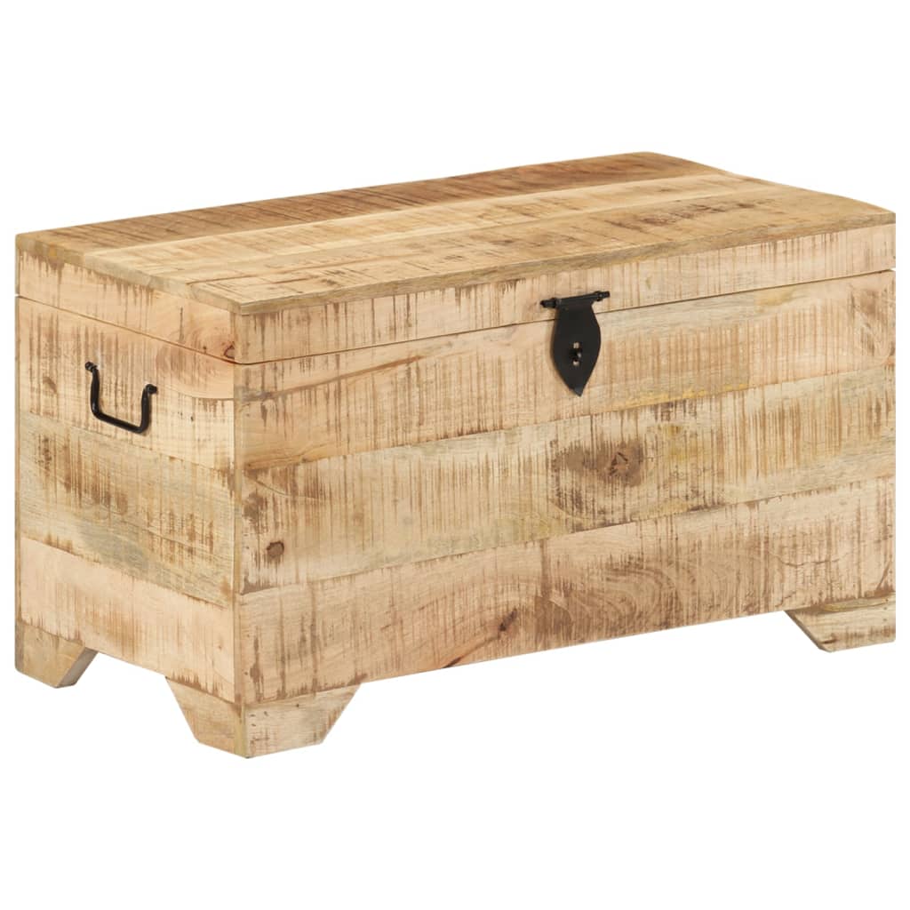 Cassapanca In Legno Massello Di Mango Ruvido