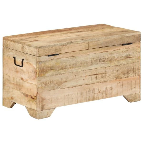 Cassapanca In Legno Massello Di Mango Ruvido - Image 3