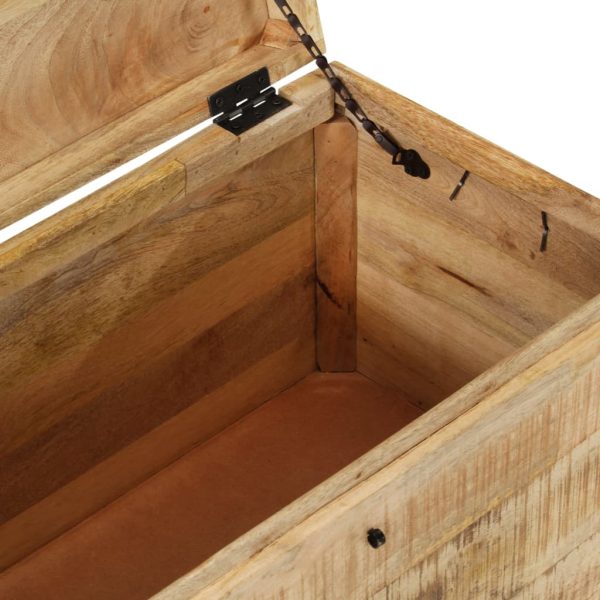 Cassapanca In Legno Massello Di Mango Ruvido - Image 5