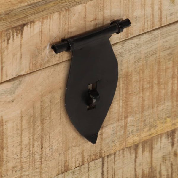 Cassapanca In Legno Massello Di Mango Ruvido - Image 6