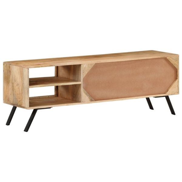 Mobile Porta Tv 110x30x40 Cm In Legno Massello Di Mango - Image 3