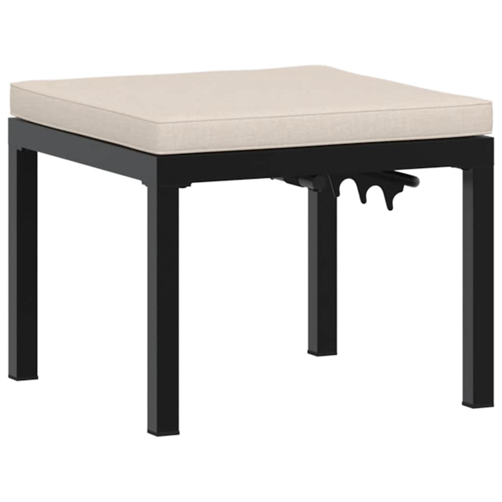 Set Panche Giardino Cuscini 3pz Nero Acciaio Verniciato Polvere - Image 4