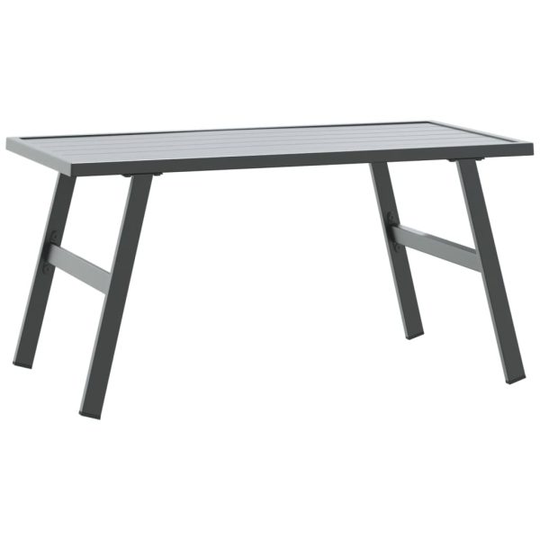 Set Panche Giardino Cuscini 5pz Nere Acciaio Verniciato Polvere - Image 4