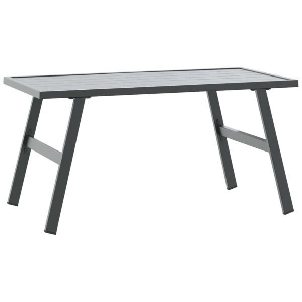 Set Panche Giardino Cuscini 4pz Nere Acciaio Verniciato Polvere - Image 4