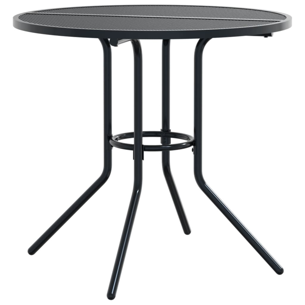 Sedie Da Cucina Impilabili 3 Pz Antracite In Acciaio Verniciato - Image 3