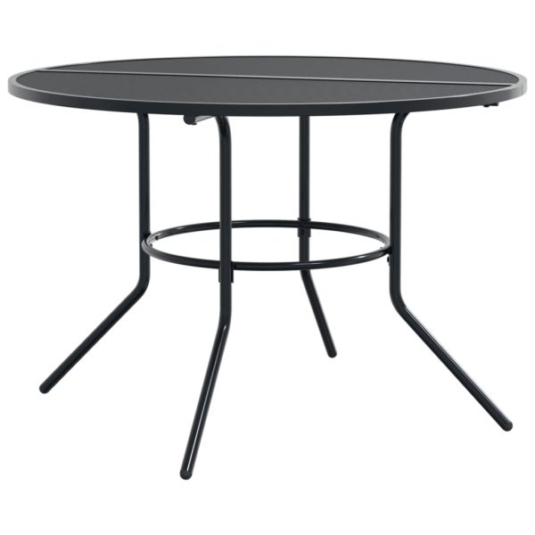Set Sedie Giardino Impilabili 7pz Antracite Acciaio Verniciato - Image 3