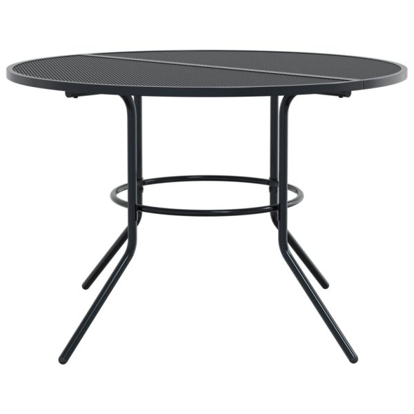 Set Sedie Giardino Impilabili 7pz Antracite Acciaio Verniciato - Image 6