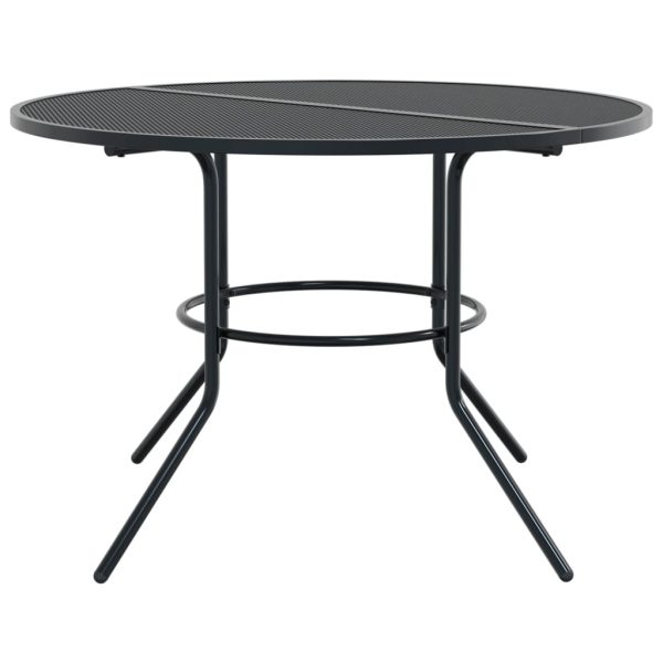 Set Sedie Giardino Impilabili 7pz Antracite Acciaio Verniciato - Image 6