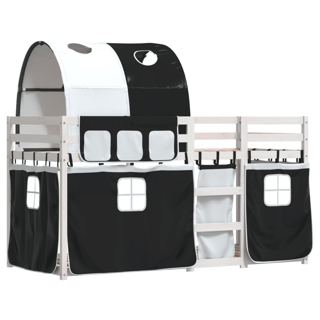 Letto A Castello Senza Materasso Bianco E Nero 75x190 Cm Inpino - Image 3