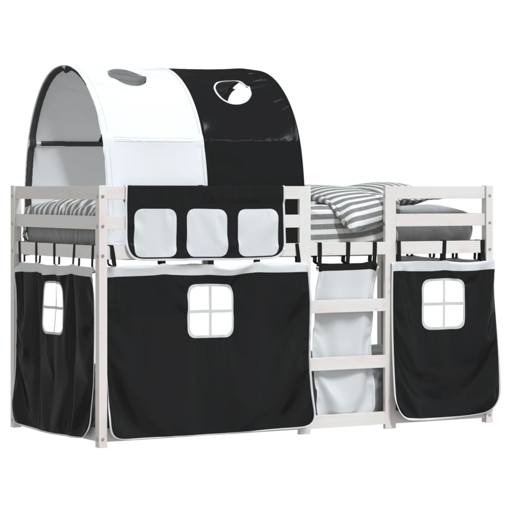 Letto A Castello Senza Materasso Bianco E Nero 75x190 Cm Inpino - Image 4