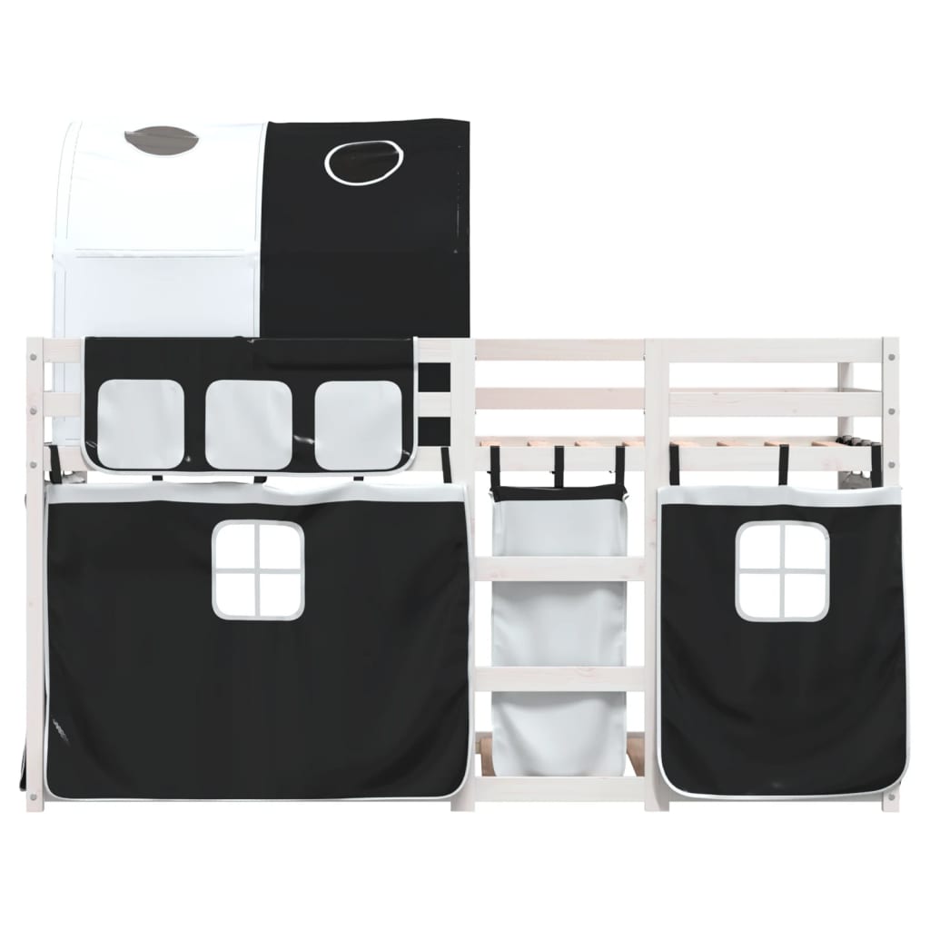 Letto A Castello Senza Materasso Bianco E Nero 75x190 Cm Inpino - Image 5