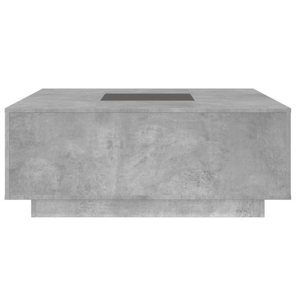 Tavolino Salotto Con Led Infinity Grigio Cemento 100x100x40 cm - Image 6
