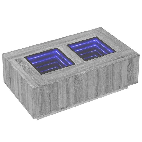 Tavolino Da Salotto Con Led Infinity Rovere Sonoma 116x69x40 cm - Image 3