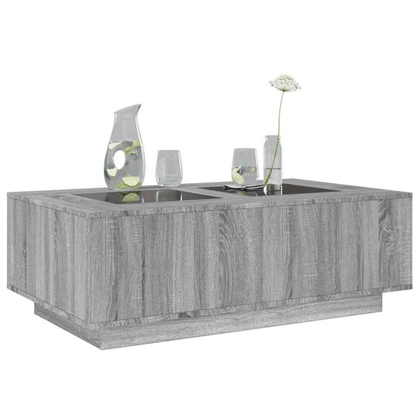Tavolino Da Salotto Con Led Infinity Rovere Sonoma 116x69x40 cm - Image 5