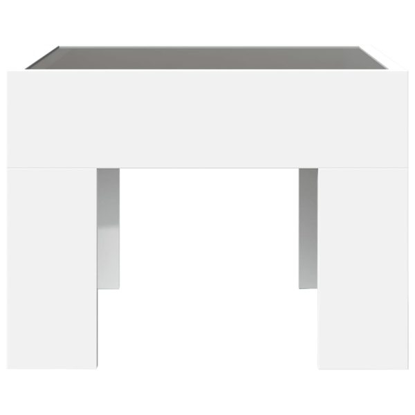 Comodino Con Led Infinity Bianco 40x40x30 cm - Image 4
