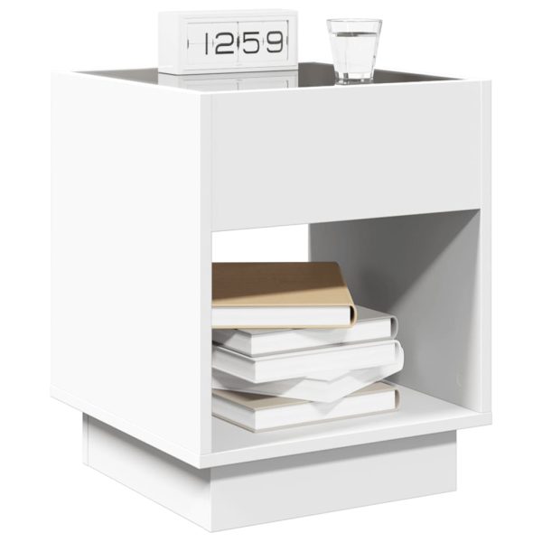 Comodino Con Led Infinity Bianco 40x40x50 cm - Image 5