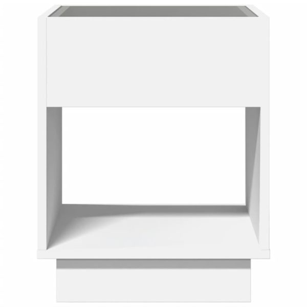 Comodino Con Led Infinity Bianco 40x40x50 cm - Image 6