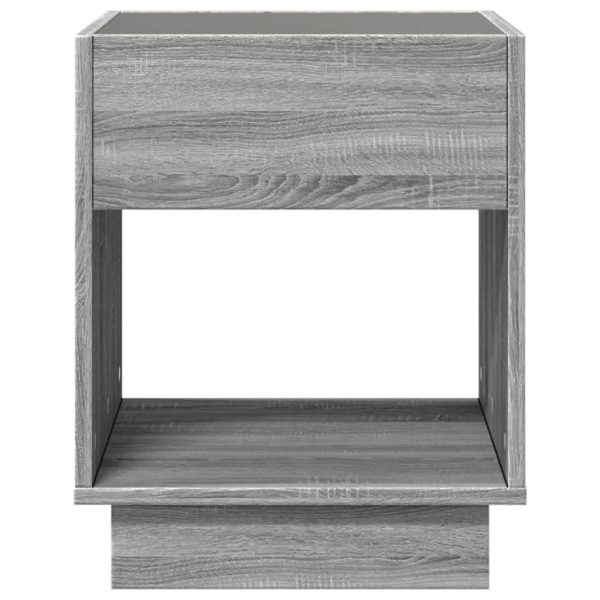 Comodino Con Led Infinity Rovere Sonoma 40x40x50 cm - Image 6
