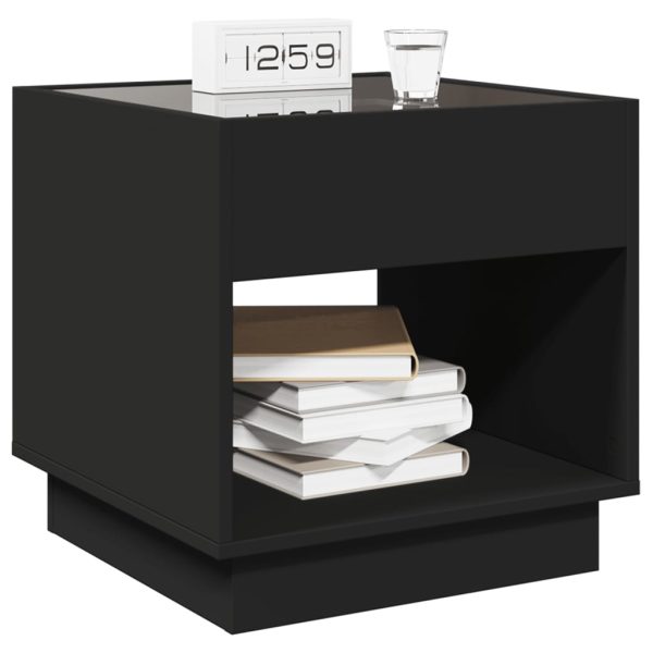 Comodino Con Led Infinity Nero 50x50x50 cm - Image 5