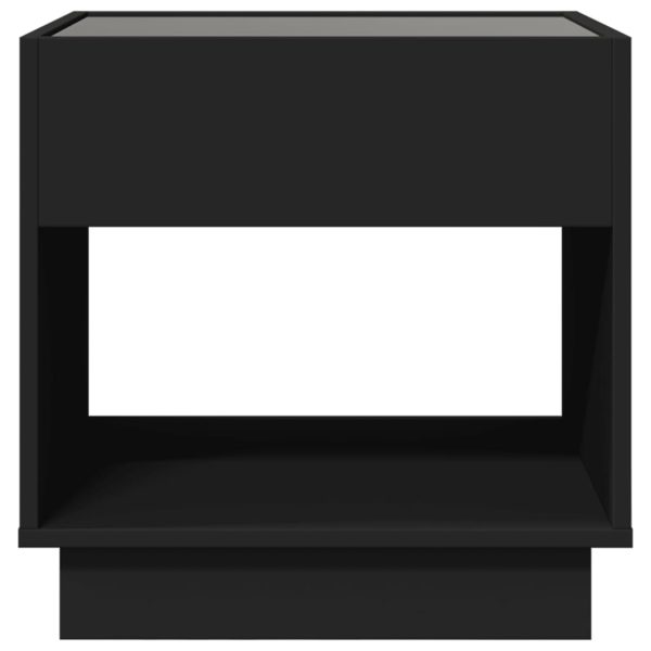 Comodino Con Led Infinity Nero 50x50x50 cm - Image 6