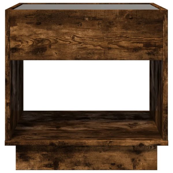 Comodino Con Led Infinity Rovere Fumo 50x50x50 cm - Image 6