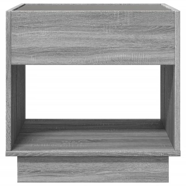 Comodino Con Led Infinity Rovere Sonoma 50x50x50 cm - Image 6