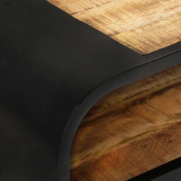 Mobile Porta Tv 90x30x48 Cm In Legno Di Mango Grezzo - Image 6