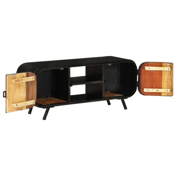 Mobile Porta Tv 110x30x45 Cm In Legno Massello Di Recupero - Image 4