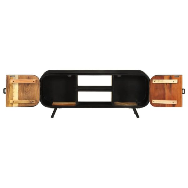 Mobile Porta Tv 110x30x45 Cm In Legno Massello Di Recupero - Image 5