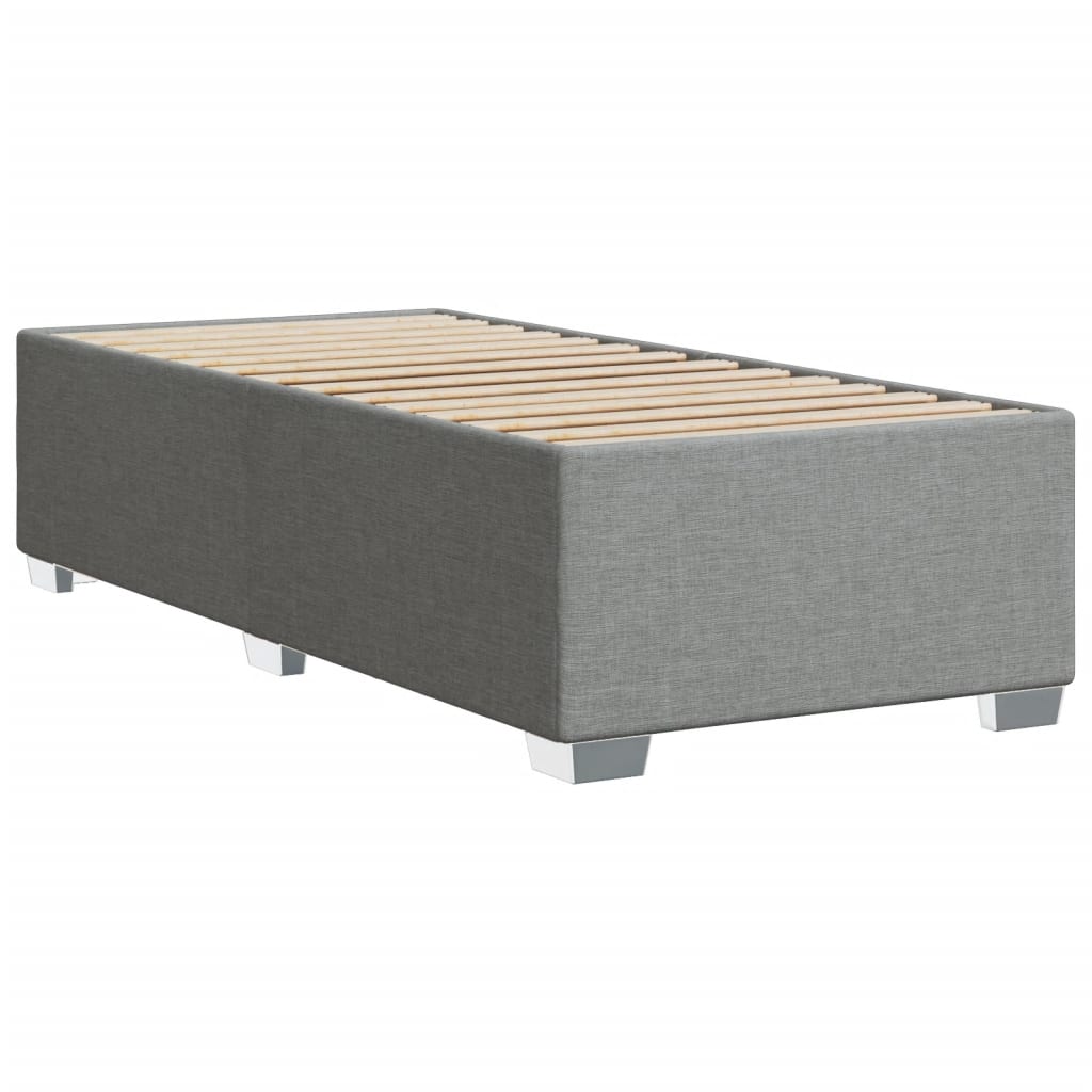 Giroletto Senza Materasso Grigio Chiaro 80x200 Cm Tessuto - Image 6